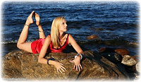 Free bondage photo Ariel Anderssen barefoot, handcuffs, satin, silk, leg irons, chains, metal bondage, outdoor