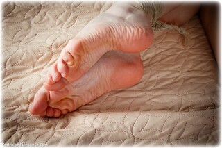 Bondage photo pic picture Nicole rope bondage, barefoot, hogtie, dress, ungagged, redhead