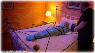 Bondage photo pic picture Zoey Ziptie foot torture, gag, satin, barefoot, handcuffs, blindfold, blonde, slave training, humiliation, leather bondage, maid, chastity belt, metal bondage, mummification, clothes cut off, nipple clamps, nude, collar, nude in metal, corporal punishment, predicament, rope bondage