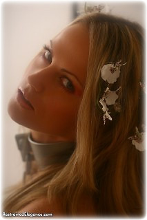 Bondage photo pic picture Jasmine Sinclair barefoot, shackles, leg irons, chains, metal bondage, collar, nude