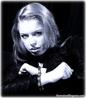 Bondage photo pic picture Temptress Kate rope bondage, handcuffs