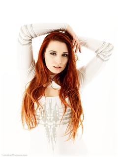 Bondage photo pic picture Roswell Ivory ballgag, rope bondage, ballgown, barefoot, gown, dress, ungagged, redhead