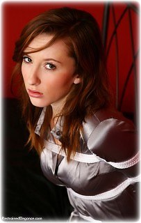 Bondage photo pic picture Chanta Rose and Sophia Smith girlgirl, barefoot, rope bondage, satin, blouse, humiliation, lesbian