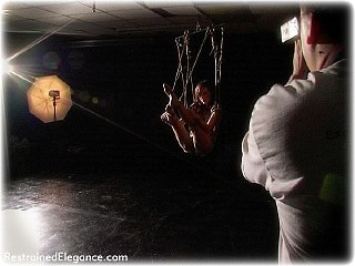 Bondage photo pic picture Chanta Rose and Sophia Smith rope bondage, barefoot, suspension