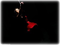 Free bondage photo Sophie Star ballgag, rope bondage, ballgown, girlgirl, barefoot, satin, silk, brunette, lesbian, topless, ungagged, riding crop